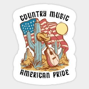 Country Music T-Shirt Sticker